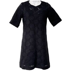 Related lace embroidered navy blue dress NWOT